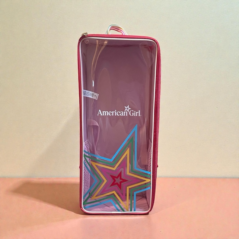 American Girl Pink and Multicolor Star Doll Carrier for 18 in. Dolls